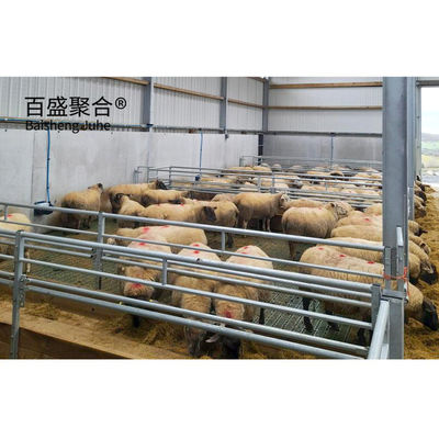 ساختار فولادی پیش ساخته شده گوسفند گودال ساختمان مزرعه طراحی ساخته شده از فولاد کم کربن Q235