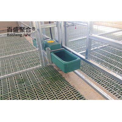ISO9001 2008/CE/BV گواهینامه گرم غوطه ور گالوانیزه ساختارهای فولادی از پیش ساخته شده ساختمان دام برای خوک گاو گوسفند
