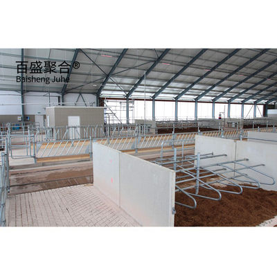 ساختار فولاد سبک ساختمان مزرعه گاو مزرعه گاو با ISO9001 2008/CE/BV