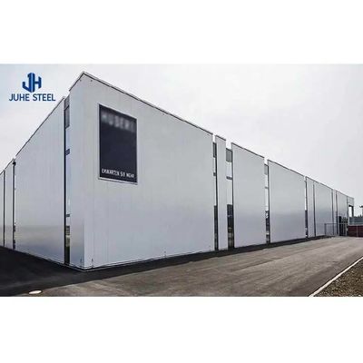 ساختمان های فولادی جامد H-shape Steel Beam Roof Workshop برای ساخت و ساز فولادی