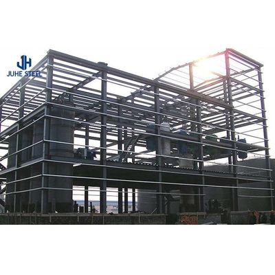 ساختمان پیش ساخته با گواهینامه ISO9001 2008/CE/BV با فولاد کم کربن Q235B/Q345B