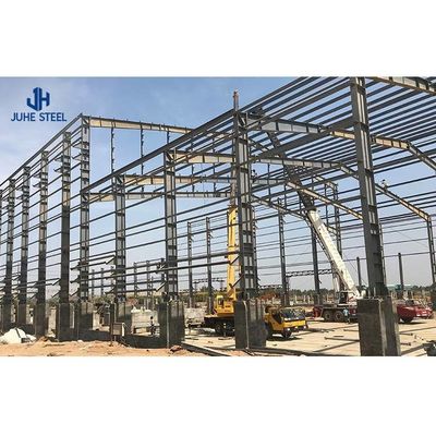 ساختمان پیش ساخته با گواهینامه ISO9001 2008/CE/BV با فولاد کم کربن Q235B/Q345B