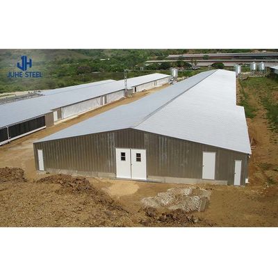 ساختمان پیش ساخته با گواهینامه ISO9001 2008/CE/BV با فولاد کم کربن Q235B/Q345B