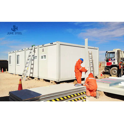 خانه کانتینر حمل و نقل خانه کانتینر 40ft با سبک طراحی سفارشی مشتری