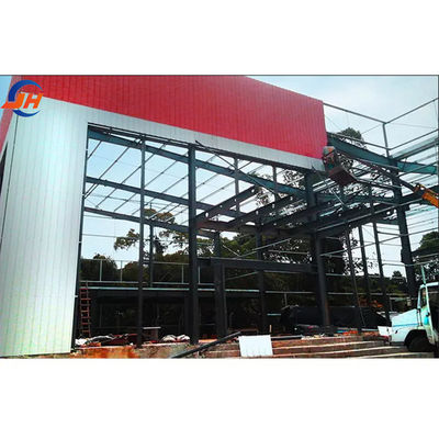 خدمات پردازش خم کردن سفارشی در Q235B Q355B Steel Structure Workshop with Crane