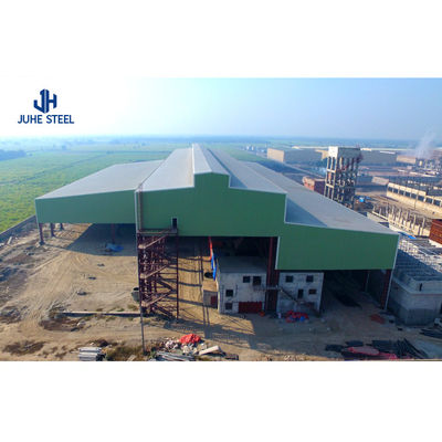 خدمات پردازش خم کردن سفارشی در Q235B Q355B Steel Structure Workshop with Crane