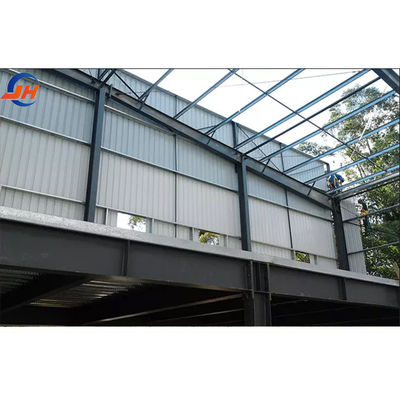 قاب ساختمانی فولاد سبک سفارشی کارگاه ساختمان پیش ساخته Q355B با خم