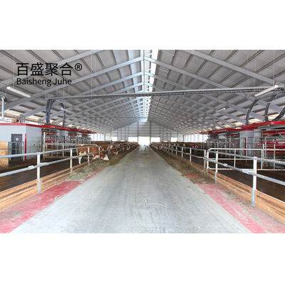 گاوخانه با قاب ساختاری فولادی سبک و گواهینامه ISO9001 2008/CE/BV