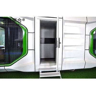 محیط زیست دوستانه زندگی بالا زندگی کنتینر تلفن همراه هتل برای تورینگ ماشین / خانه Prefab