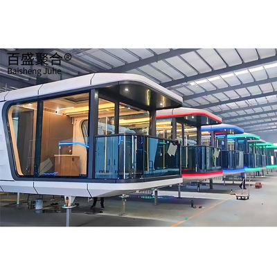 محیط زیست دوستانه زندگی بالا زندگی کنتینر تلفن همراه هتل برای تورینگ ماشین / خانه Prefab