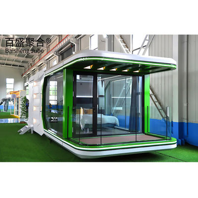 محیط زیست دوستانه زندگی بالا زندگی کنتینر تلفن همراه هتل برای تورینگ ماشین / خانه Prefab