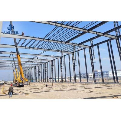 سازه فولادی جامد شکل H-Beam فریم اصلی نصب سریع ساختارهای فولادی