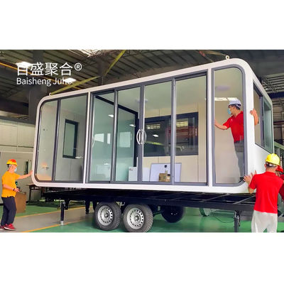 خانه های کانتینری 20ft 40ft دفتر کار قابل حمل Pod برای خانه های مدرن پیش ساخته در فضای باز