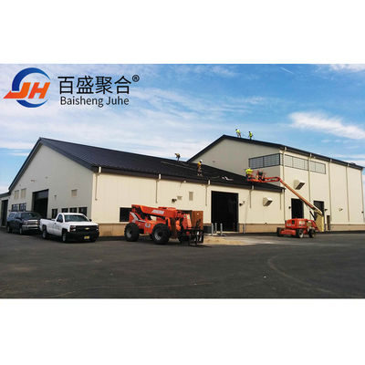 Q235 Q355B گودام ساختارهای فولادی برای کارگاه پیش ساخته رنگ آمیزی