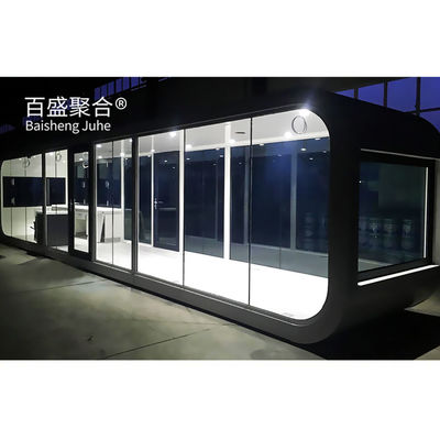 کیوسک خانه اپل 20Ft 40Ft گالوانیزه فولاد فریم بیرونی مدرن پیش ساخته دفتر Pod کابین