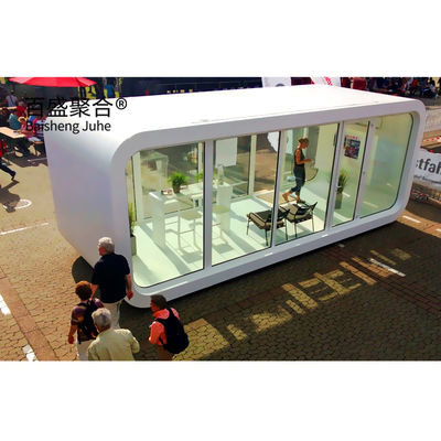کیوسک خانه اپل 20Ft 40Ft گالوانیزه فولاد فریم بیرونی مدرن پیش ساخته دفتر Pod کابین