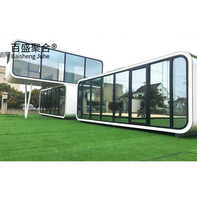 کیوسک خانه اپل 20Ft 40Ft گالوانیزه فولاد فریم بیرونی مدرن پیش ساخته دفتر Pod کابین