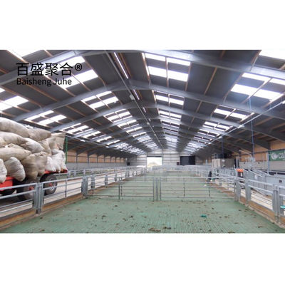 Q235 فولاد کم کربن پیش طراحی سنگین گوسفند/چرخه گاو ساختارهای فولادی خانه های مزرعه ای خانه های مرغ تجاری