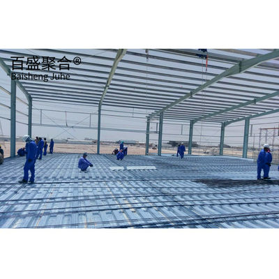 ساختار فولادی گسترده ساختمانی متحرک تقویت شده برای طراحی انبار صنعتی سبک