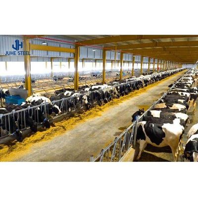 2-10 متر ارتفاع ساختمان مزرعه گاو خانه گاوخانه طراحی با قطر لوله 60 میلی متر