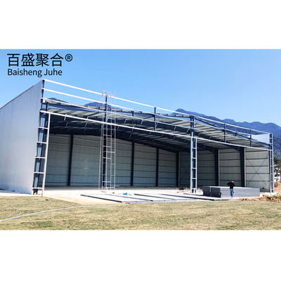 Hangar Shop Prefab Steel Structure Airplane Hangar for Storage Warehouse ساخت و ساز انبار های ساختمانی
