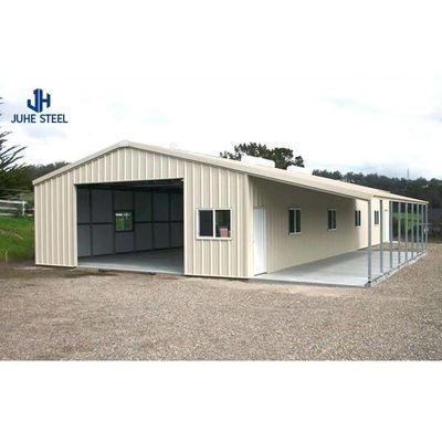 فولاد کم کربن آسان جمع آوری فولاد Carports شید سقف طراحی ساختاری فولاد گاراژ ماشین