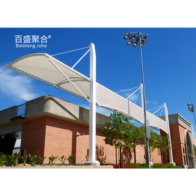 PVC PVDF PTFE سایبان آفتابی ماشین Carport سایبان آفتابی غشا برای خارج از منزل