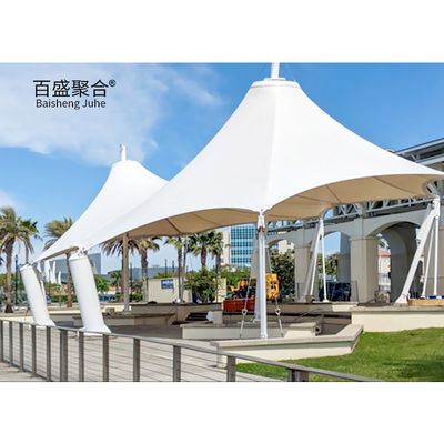 PVC PVDF PTFE سایبان آفتابی ماشین Carport سایبان آفتابی غشا برای خارج از منزل