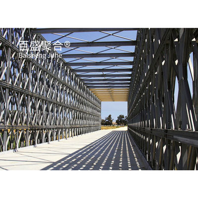 پل ساختاری فولادی پنل گالوانیزه Q355 / درجه 350 / ASTM A992 پل های فولادی قابل حمل