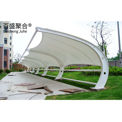 PVDF/PTFE بادبان تکمیل ساختاری فولادی 10x20 فلزی گاراژ Canopy