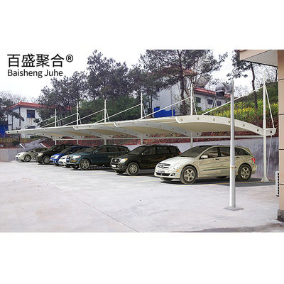 PVDF/PTFE بادبان تکمیل ساختاری فولادی 10x20 فلزی گاراژ Canopy