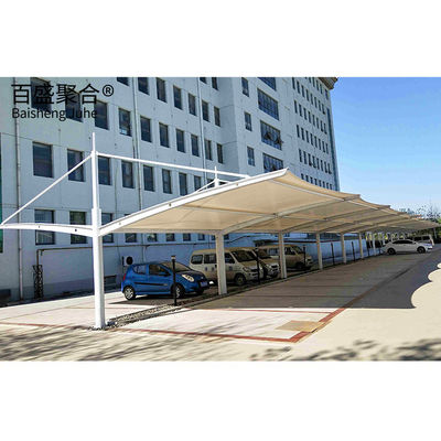 PVDF/PTFE بادبان تکمیل ساختاری فولادی 10x20 فلزی گاراژ Canopy