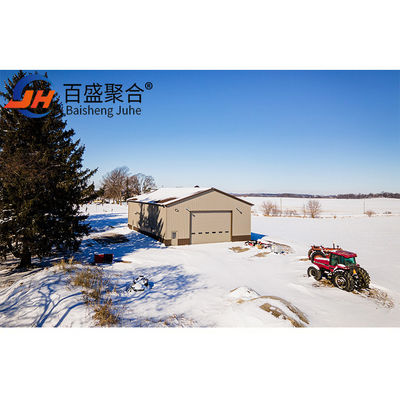 ذخیره سازی انبار پیش ساخته فضای قاب ساختاری کارگاه فولاد با Q355 Q235B