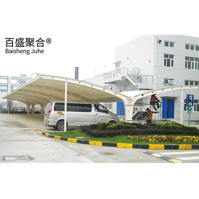 PVDF/PTFE PVC پوشش T کشش ساختمان پارکینگ خودرو مقاومت در برابر آتش