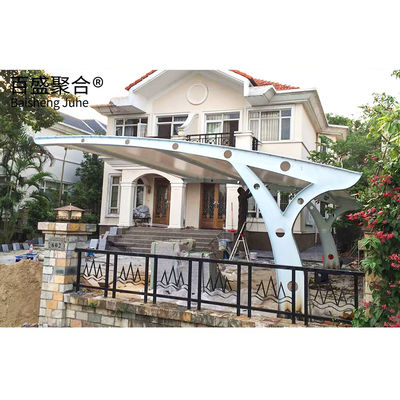 PVDF/PTFE PVC پوشش T کشش ساختمان پارکینگ خودرو مقاومت در برابر آتش