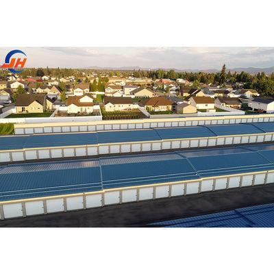 خدمات برش استاندارد GB ارائه شده ساختمان های گالوانیزه از پیش ساخته شده برای مونتاژ آسان