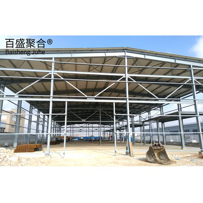سولید H-shape Steel Beam Prefab Showroom Car Structure Warehouse برای AiSi استاندارد